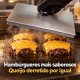 Abafador de hambúrguer retangular pequeno