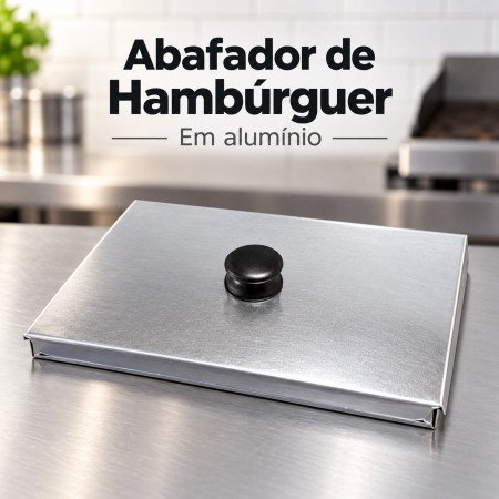 Abafador de hambúrguer retangular pequeno