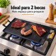 Chapa de ferro para 2 bocas de fogão