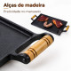Chapa de ferro para 2 bocas de fogão