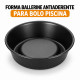 Forma Ballerine Redonda Antiaderente para Bolo Piscina – 19 ou 26 cm