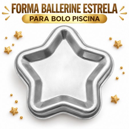 Forma Ballerine Estrela 17,5x4,5cm