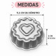 Forma ballerine crespa coração