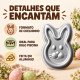 Forma ballerine coelhinho com carinha