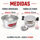 Kit forma de bolo americana + Forma hermética de pudim