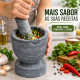 Pilão de pedra médio
