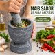 Pilão de pedra médio
