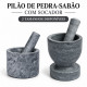 Pilão de pedra médio