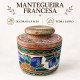 Manteigueira Francesa Decorada de Pedra-Sabão – Capacidade de 170 a 200 g