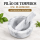 Pilão de pedra de mármore
