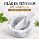 Pilão de pedra de mármore