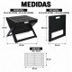 Churrasqueira Grill Maleta Pratika Preta