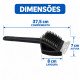 Escova para limpar grelha e churrasqueira 3x1