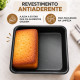 Assadeira quadrada antiaderente
