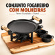 Conjunto fogareiro com molheira Fumil