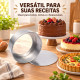 Forma redonda fundo móvel 20