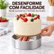 Forma redonda fundo móvel 20