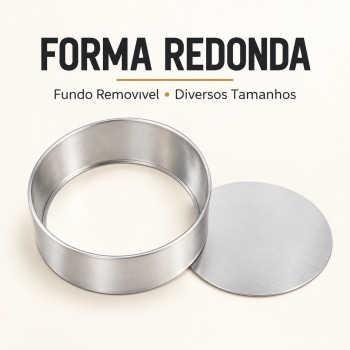 Forma redonda fundo móvel 20