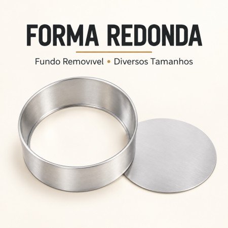 Forma redonda fundo móvel 20