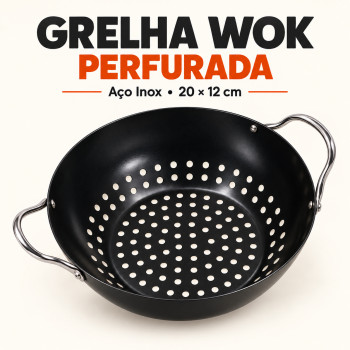 Grelha Perfurada Funda Redonda