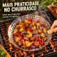Frigideira Inox Para Grelhar 2 em 1