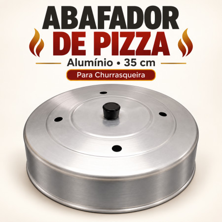 Abafador de Pizza para Churrasqueira 35