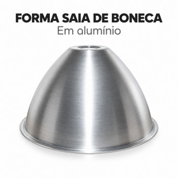 Forma para Bolo Saia de Boneca em Alumínio 22,5 cm