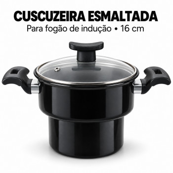 Cuscuzeira esmaltada