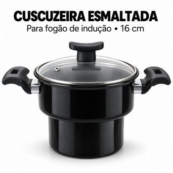 Cuscuzeira esmaltada