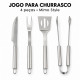 Jogo para churrasco 4 peças mimo style