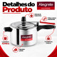 Panela de pressão 4,5 litros polida Alegrete