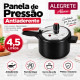 Panela de pressão 4,5 litros antiaderente