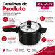 Panela de pressão 4,5 litros antiaderente