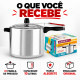 Panela de pressão 10 litros polida