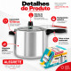 Panela de pressão 10 litros polida