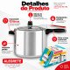 Panela de pressão 10 litros polida