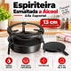 Espiriteira a álcool esmaltada