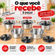 Jogo de caçarolas 5 peças alumínio fundido