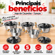 Jogo de caçarolas 5 peças alumínio fundido