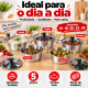Jogo de caçarolas 5 peças alumínio fundido