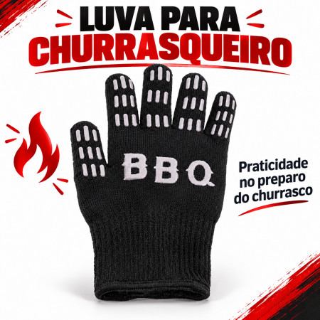 Luva para churrasqueiro mimo - Mimo Style
