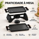 Rechaud Dupla face com alça de silicone preta