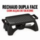 Rechaud Dupla face com alça de silicone preta