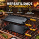 Bifeteira Grelha Dupla Face Argentina Ferro Fundido 50x30cm - Libaneza