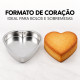 Forma de bolo coração