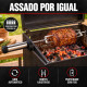 Espeto Giratório Inox A Pilha - Rotary Speto