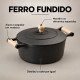 Caçarola de ferro fundido com alças de Madeira 16 cm - Libaneza