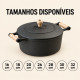 Caçarola de ferro fundido com alças de Madeira 16 cm - Libaneza