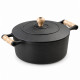 Caçarola de ferro fundido com alças de Madeira 16 cm - Libaneza