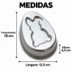 Forma de bolo ovo coelho